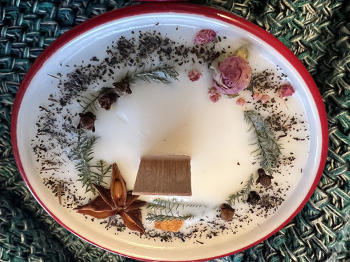 THAI Christmas svíčka v misce — foto 3