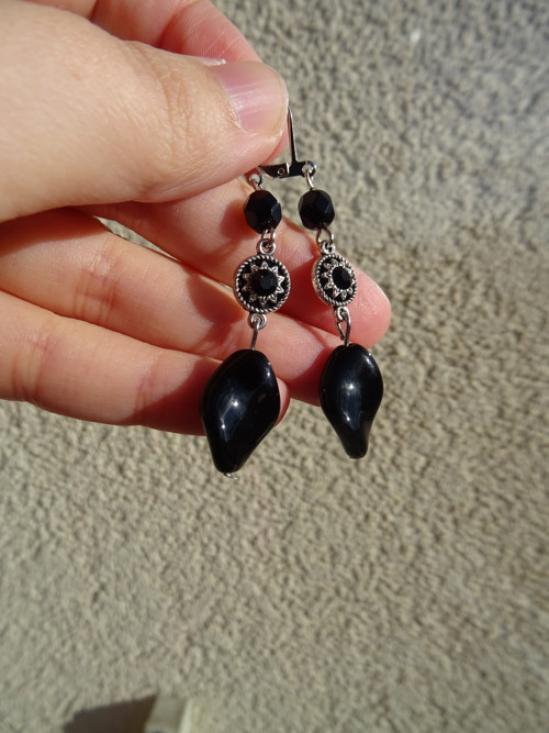 Náušnice Black párty — foto 6