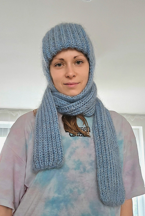 Prémiová mohérová čepice – extra teplá. — foto 2