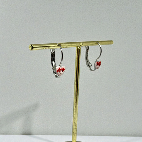 Minimalistické srdíčka náušnice — foto 4