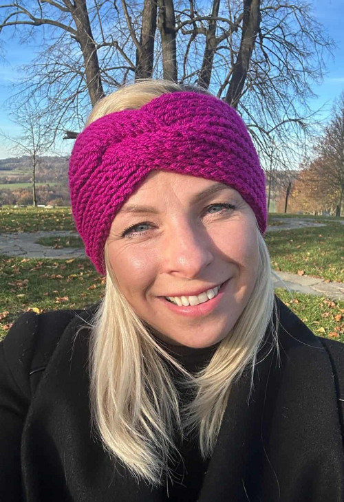 Podzimně/zimní čelenka — foto 2