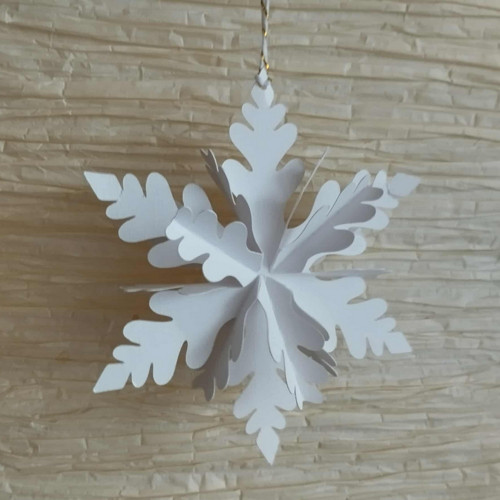 Vánoční dekorace - 3d vločka — foto 2