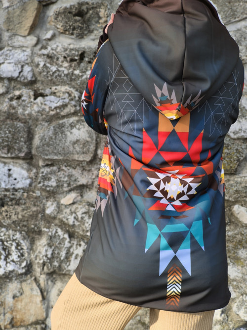 AZTEC RASTA - termo mikina so sherpou na zips — foto 3
