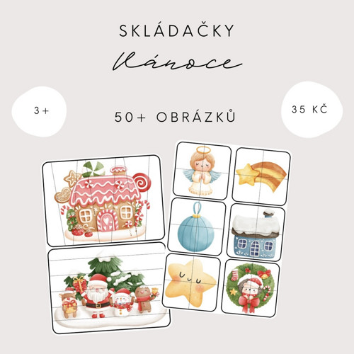 Skládačky - Vánoce (PDF - tisk) — foto 2