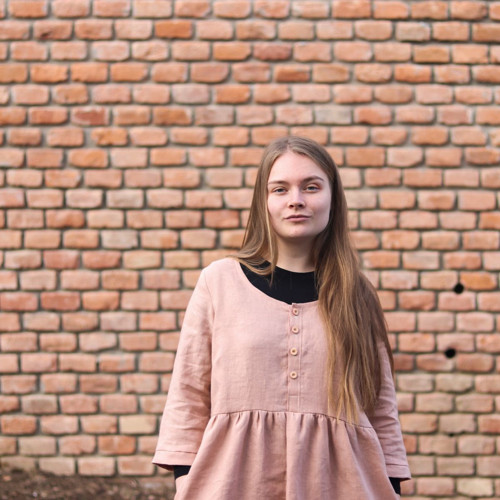Lněné šaty tělové — foto 4