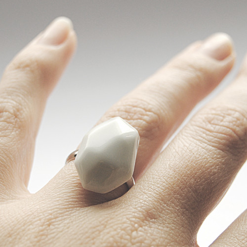 Prsten - Krystalix RING bílý — foto 2
