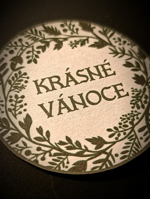 Samolepka "Krásné Vánoce" zelená (3ks) — foto 2