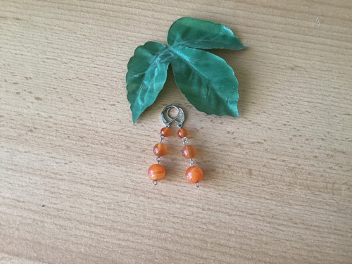 Náušnice s přírodním karneolem — foto 2