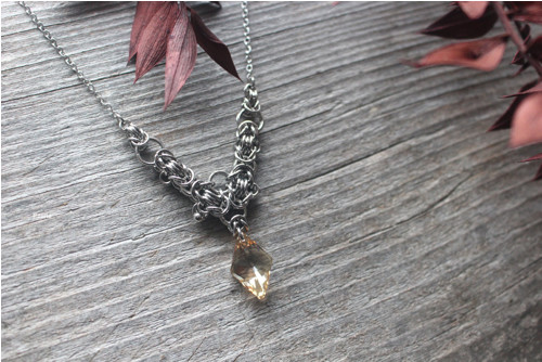 Cosmia (nerez ocel, Swarovski) — foto 3