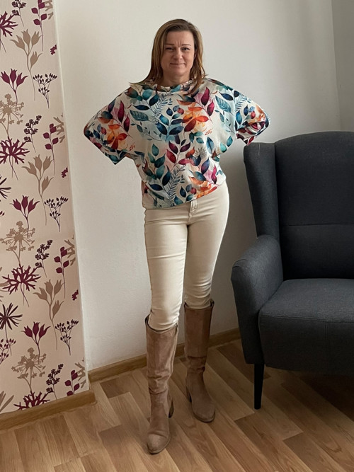 Oversized svetr s lístečky — foto 2