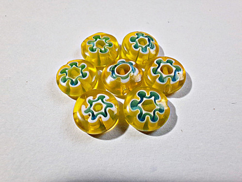Millefiori placky 10mm 10ks — foto 3