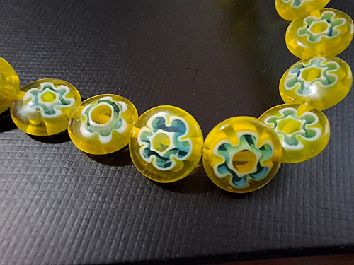 Millefiori placky 10mm 10ks — foto 2