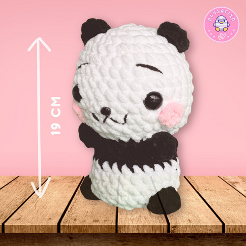PANDA - roztomilá handmade 19 cm — foto 6