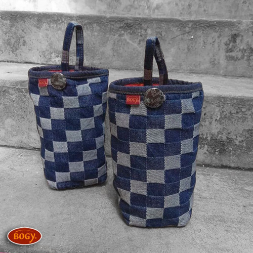 Mini riflový košík, organizér - kostička — foto 4