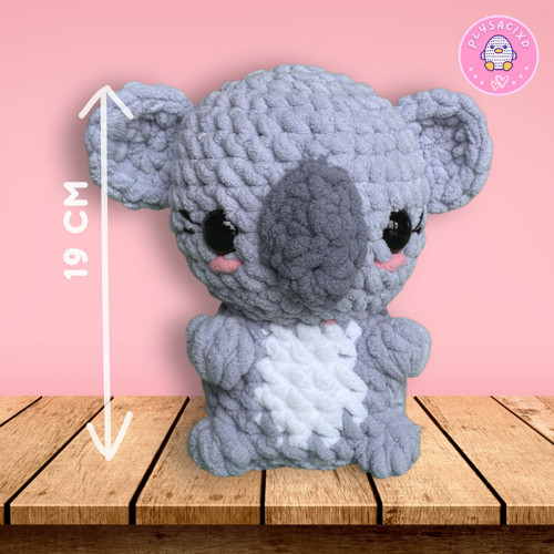 KOALA - měkoučká handmade 19 cm — foto 3