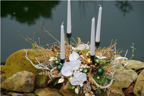Velký elegantní adventní svícen — foto 2
