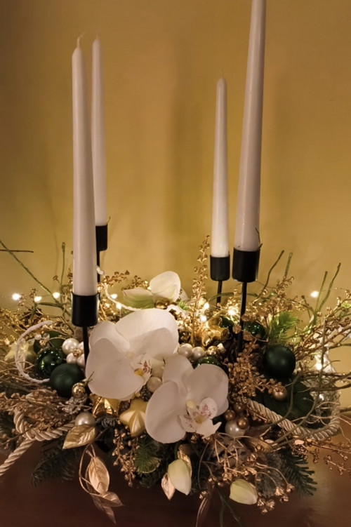 Velký elegantní adventní svícen — foto 6