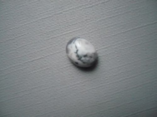 Kabošon - dendritický opál 9 mm, č.57Ef — foto 2