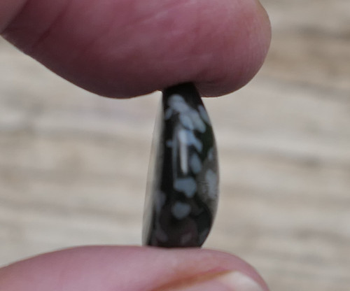 Obsidián sněžný (18 mm) V1534 — foto 2