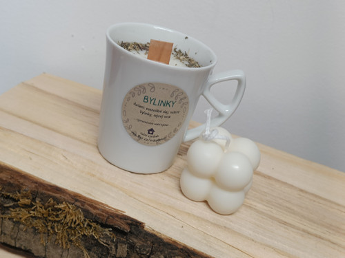 Svíčka Bylinková sada s bubble candle — foto 2
