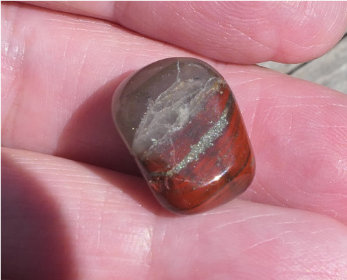 Heliotrop s pyritem (16 mm) V1578 — foto 2
