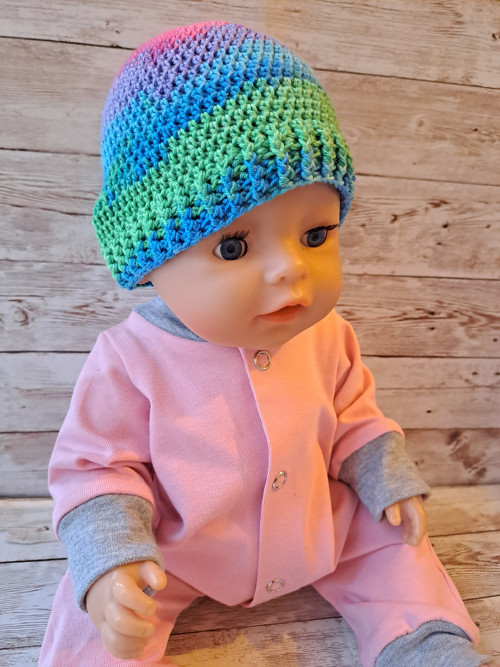 Baby born 43 cm - háčkovaná čepice slabá — foto 2