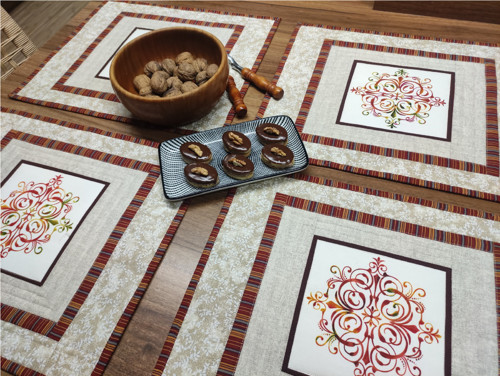 Prostírání patchwork světlé ornament — foto 2