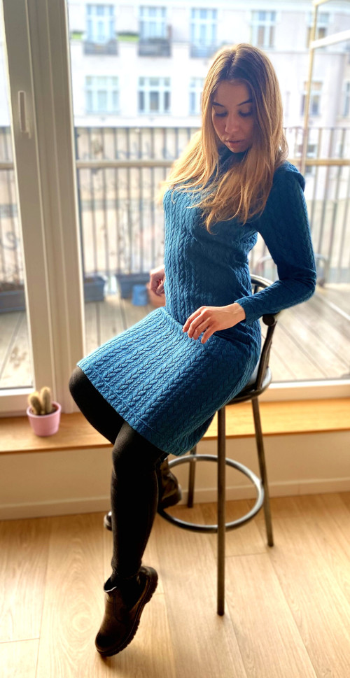 PulloverDressBraidy/Petrol — foto 4