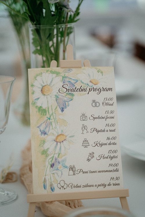 Malířský stojan barvy - svatební program — foto 2