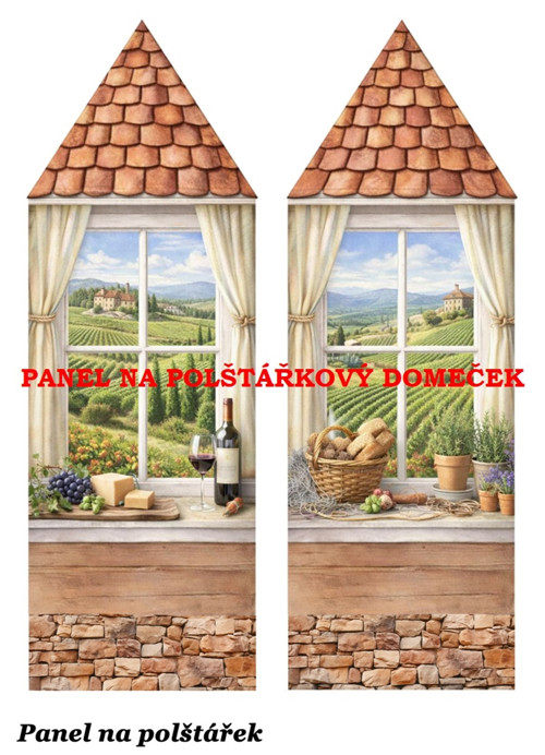 Bavlněný panel 48,5x67 cm — foto 2