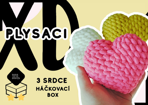 XL HÁČKOBOX na 3 SRDCE - barvu vybíráš ty — foto 2