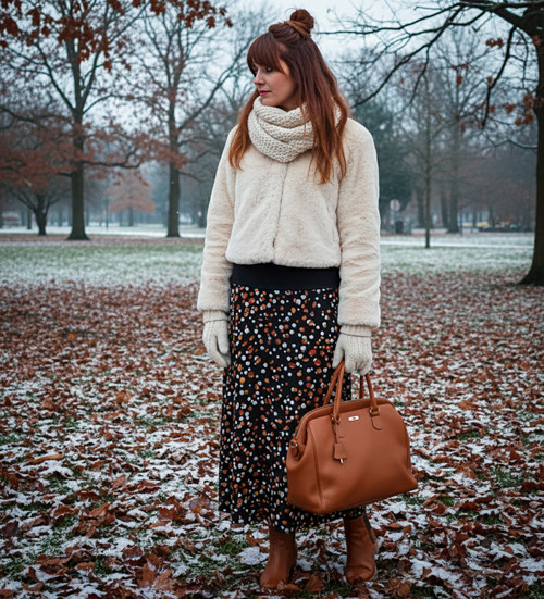Sukně černá s puntíky — foto 2