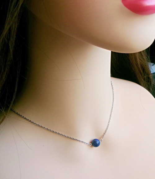 Náhrdelník s lapisem lazuli — foto 4