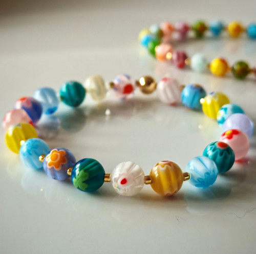 Barevný náramek Millefiori — foto 4