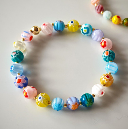 Barevný náramek Millefiori — foto 2