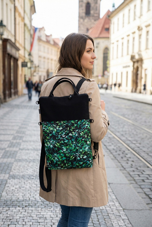Kabelkobatoh softshell - zelené listí — foto 5