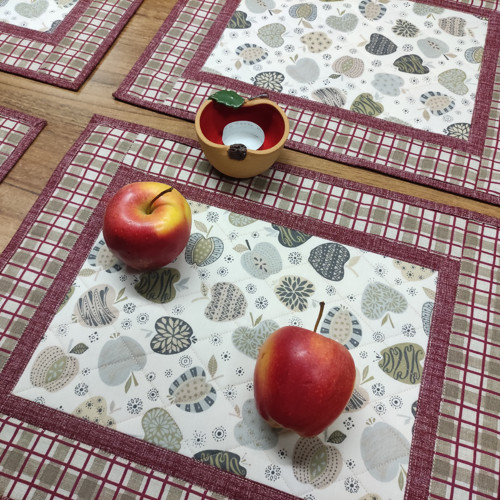 Prostírání patchwork jablíčkové káro — foto 5