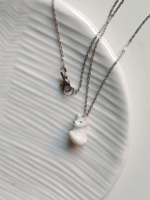Přívěsek liška porcelánová — foto 4