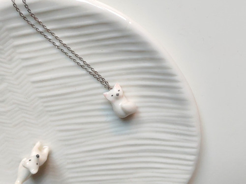Přívěsek liška porcelánová — foto 5
