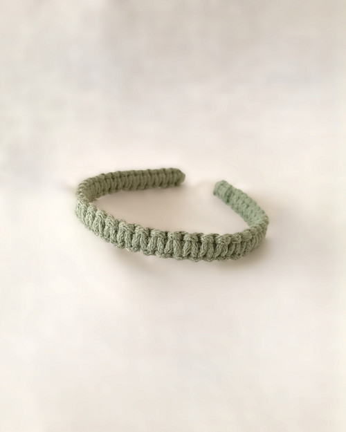 Macrame čelenka divoká máta — foto 3