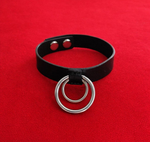 Kožený náramek Double Ring — foto 3