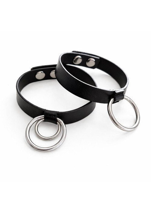 Kožený náramek Double Ring — foto 4