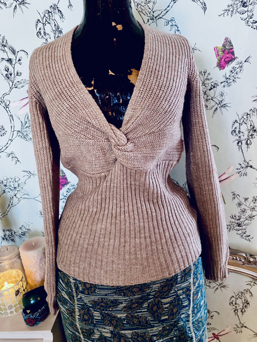 Svetřík basic ecru — foto 3