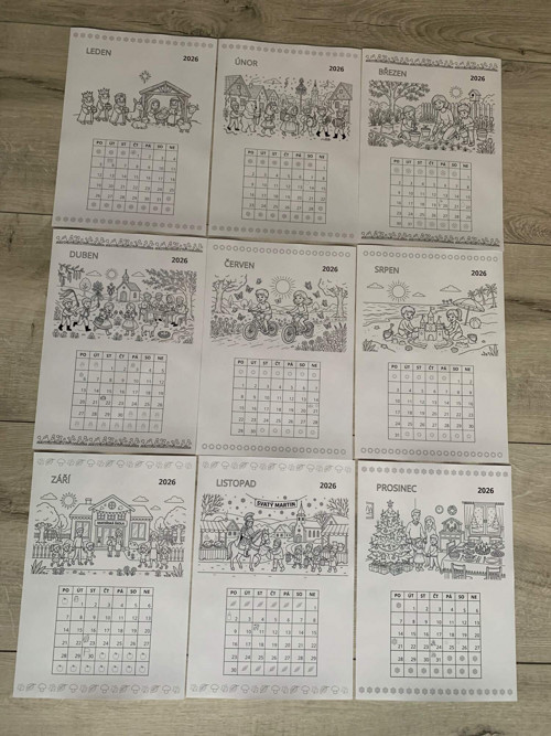 Kalendář S Omalovánkou 2026 — foto 2