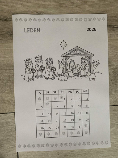 Kalendář S Omalovánkou 2026 — foto 3