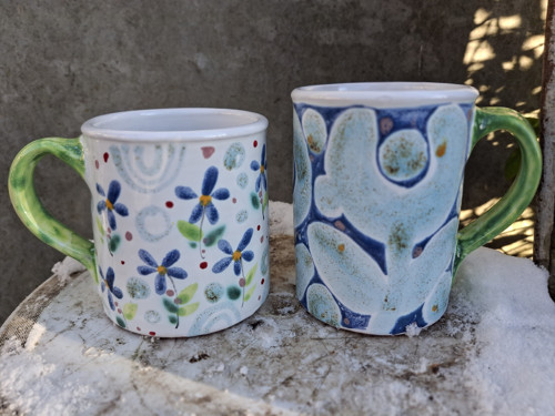Hrnky v modrém..550ml — foto 2