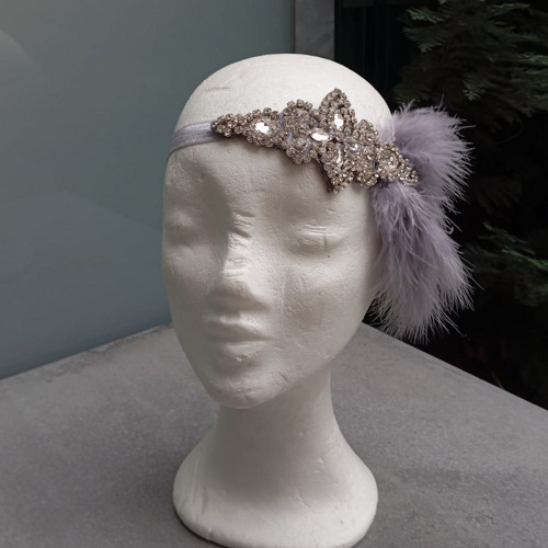 Great Gatsby Silver Grey... čelenka — foto 4