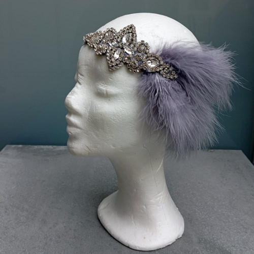 Great Gatsby Silver Grey... čelenka — foto 2