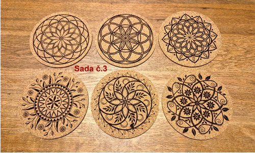 Podšálky Mandala 6ks (sada 1) — foto 4