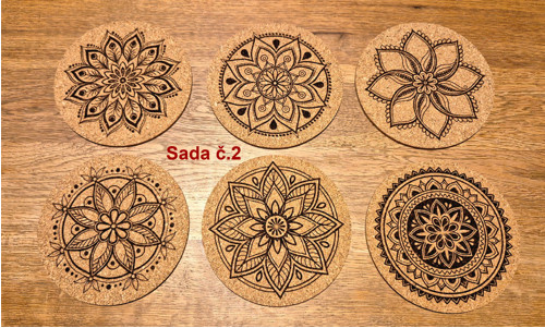 Podšálky Mandala 6ks (sada 1) — foto 5